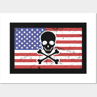 American Pirate Captain Posters and Art